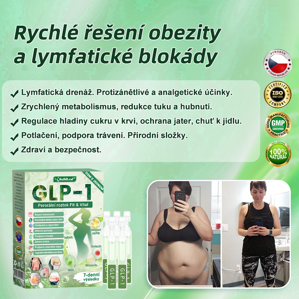 💖Oficiální obchod ČR | BuildLeaf® GLP-1 8-v-1 Fit & Vital Řešení (Jednou denně, viditelné změny za 7 dní) ✅ Obezita, kardiovaskulární zdraví, cukrovka, spánková apnoe, zdraví střev, problémy se klouby a další.