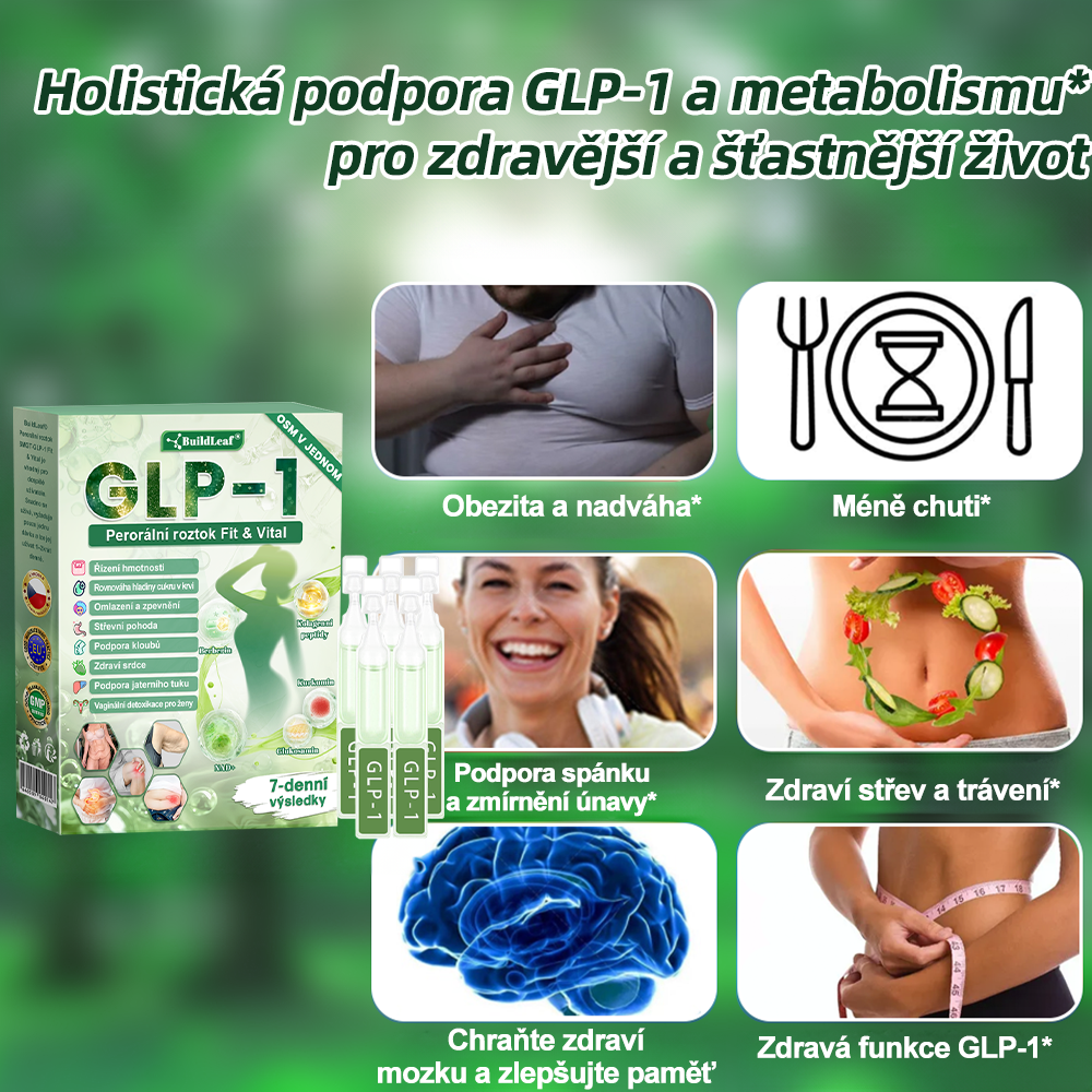 💖Oficiální obchod ČR | BuildLeaf® GLP-1 8-v-1 Fit & Vital Řešení (Jednou denně, viditelné změny za 7 dní) ✅ Obezita, kardiovaskulární zdraví, cukrovka, spánková apnoe, zdraví střev, problémy se klouby a další.